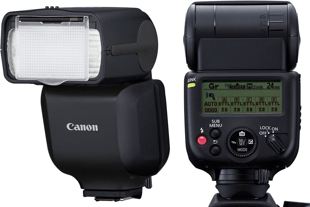 Canon Speedlite EL-10 front three quarter and back views 