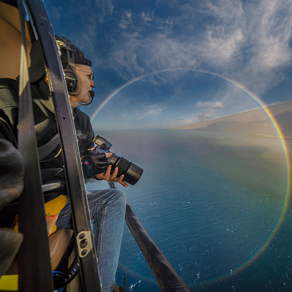 Donn Delson captured an image of a double complete rainbow in Molokai. A video shared on social media of him taking that photo went viral and was watched about 5 million times