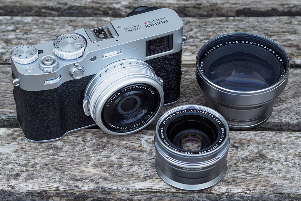 Fujifilm X100VI with WCL-X100 and TCL-X100 lens converters