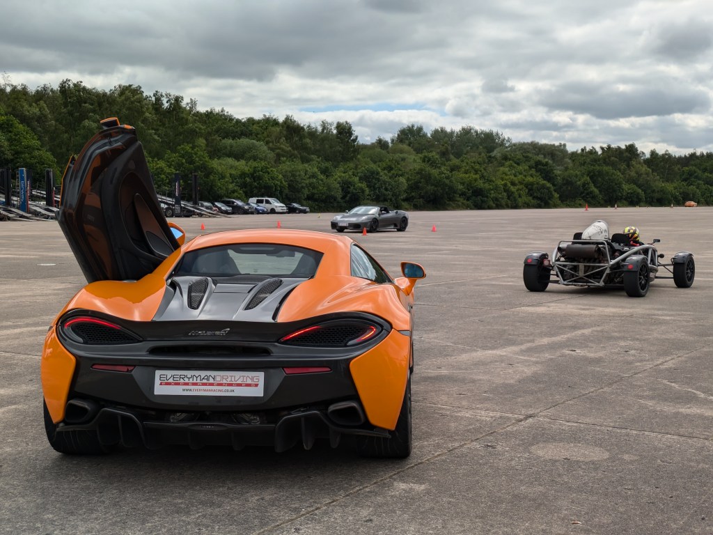 McLaren and Ariel Atom Everyman racing track day events. Photo JW