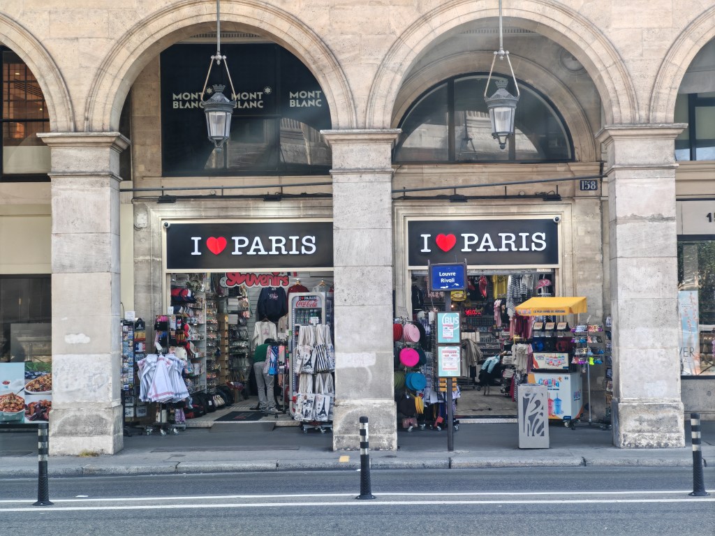 A souvenirs shop in Paris. Photo taken with Honor 200 Pro.