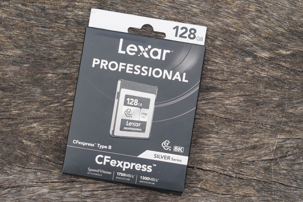 Lexar Professional CFexpress Type B Card Silver Series 128GB packaging