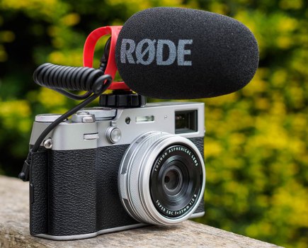 Fujifilm X100VI with Rode VideoMicro II