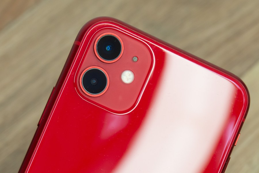 iPhone 11 cameras close up. Photo Jeremy Waller