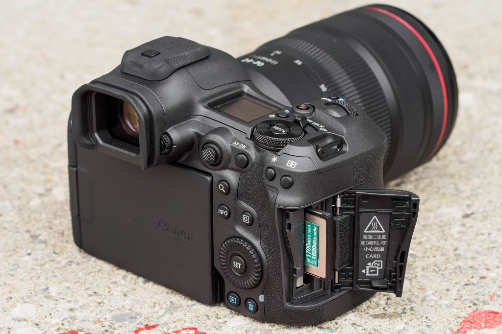 Canon EOS R5 Mark II card slots