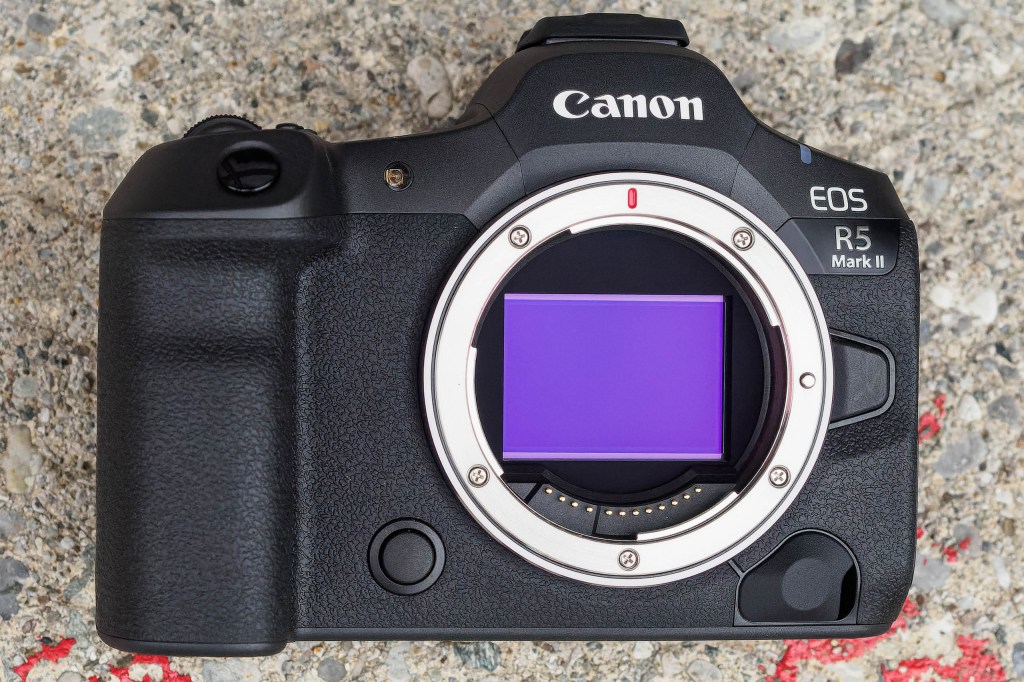 Canon EOS R5 Mark II stacked CMOS sensor