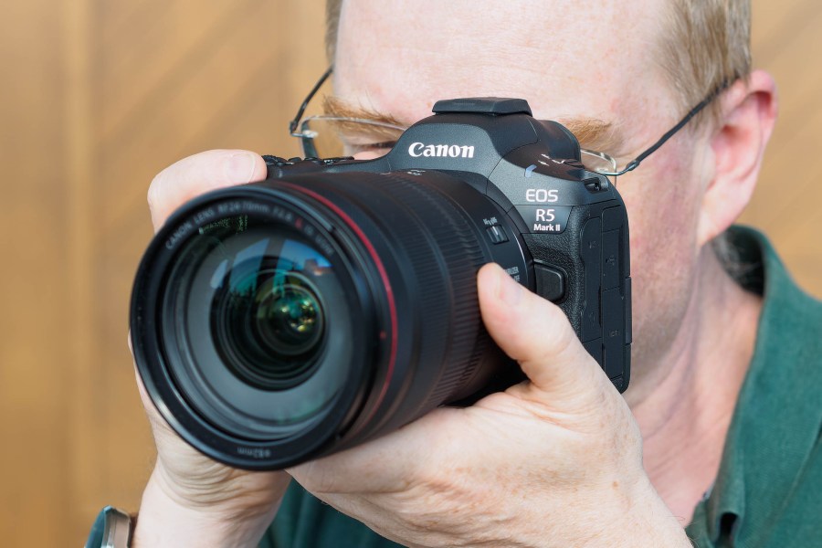 Canon EOS R5 Mark II in use