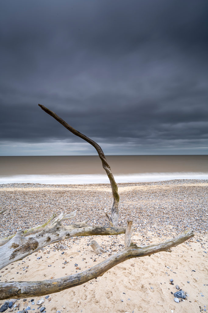 Seascape photographed with filters