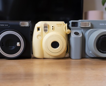 instax cameras lined up for ap photowalk