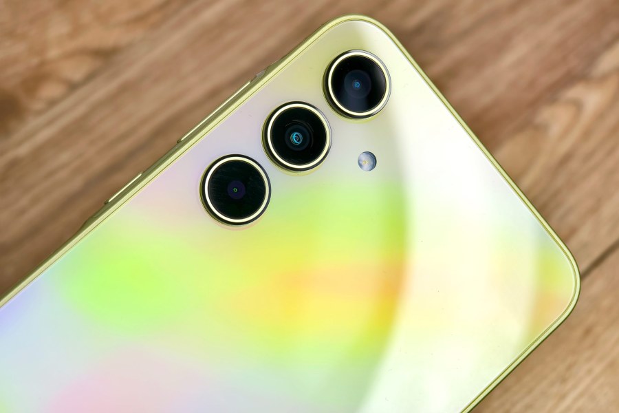 Samsung Galaxy A35 cameras close-up. Photo Joshua Waller