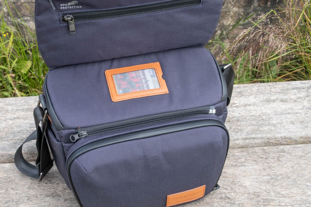 Vanguard Veo City S30 bag with tech pouch attached