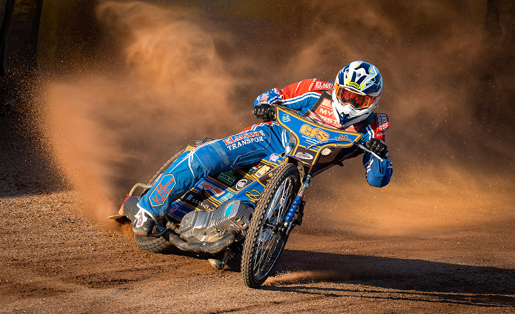 dirt bike motorsport in action