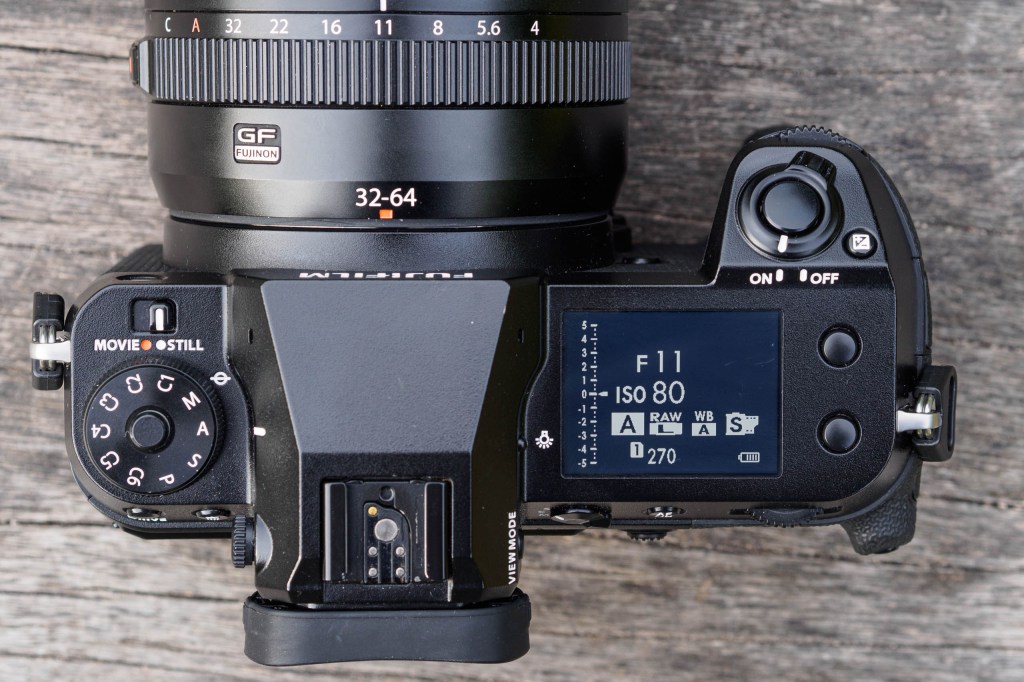 Fujifilm GFX100S II top controls