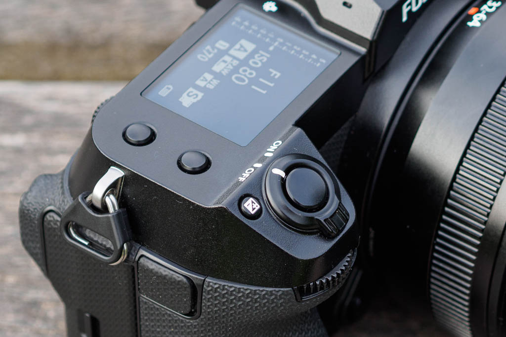 Fujifilm GFX100S II exposure compensation button