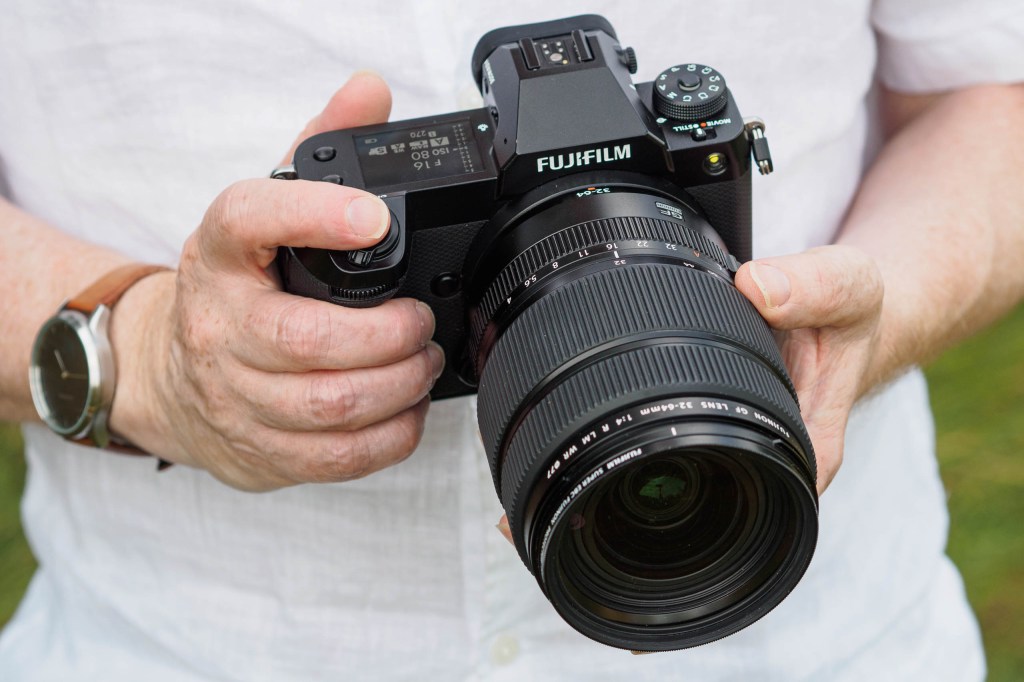 Fujifilm GFX100S II in-hand