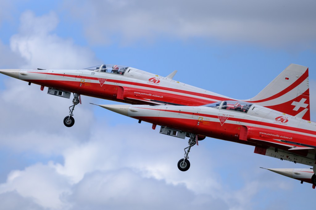 Fujifilm GFX100S II Patrouille Suisse take-off sample image