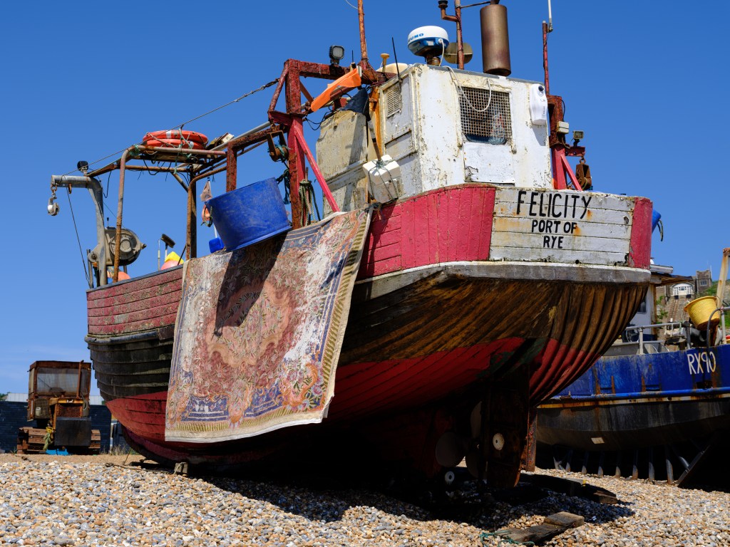 Fujifilm GFX100S II fishing boat sample image