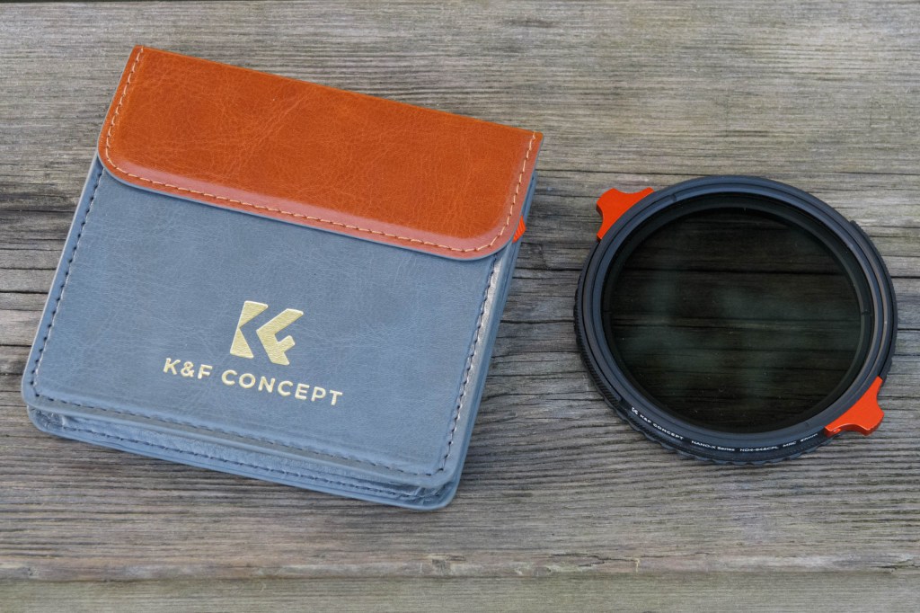 K&F Concept Variable ND4-64&CPL filter and pouch