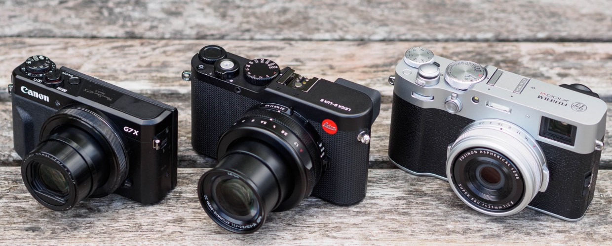 Leica D-Lux 8 compared to Canon PowerShot G7 X II and Fujifilm X100VI