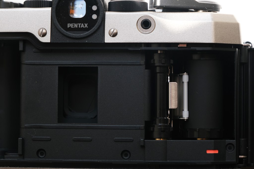 inside half frame pentax 17 camera easy loading system