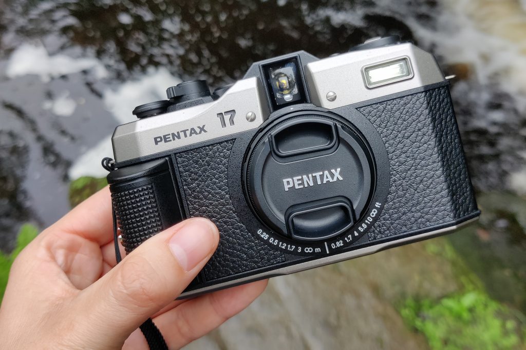 pentax 17 with lens cap on in hand, AP Awards best cameras