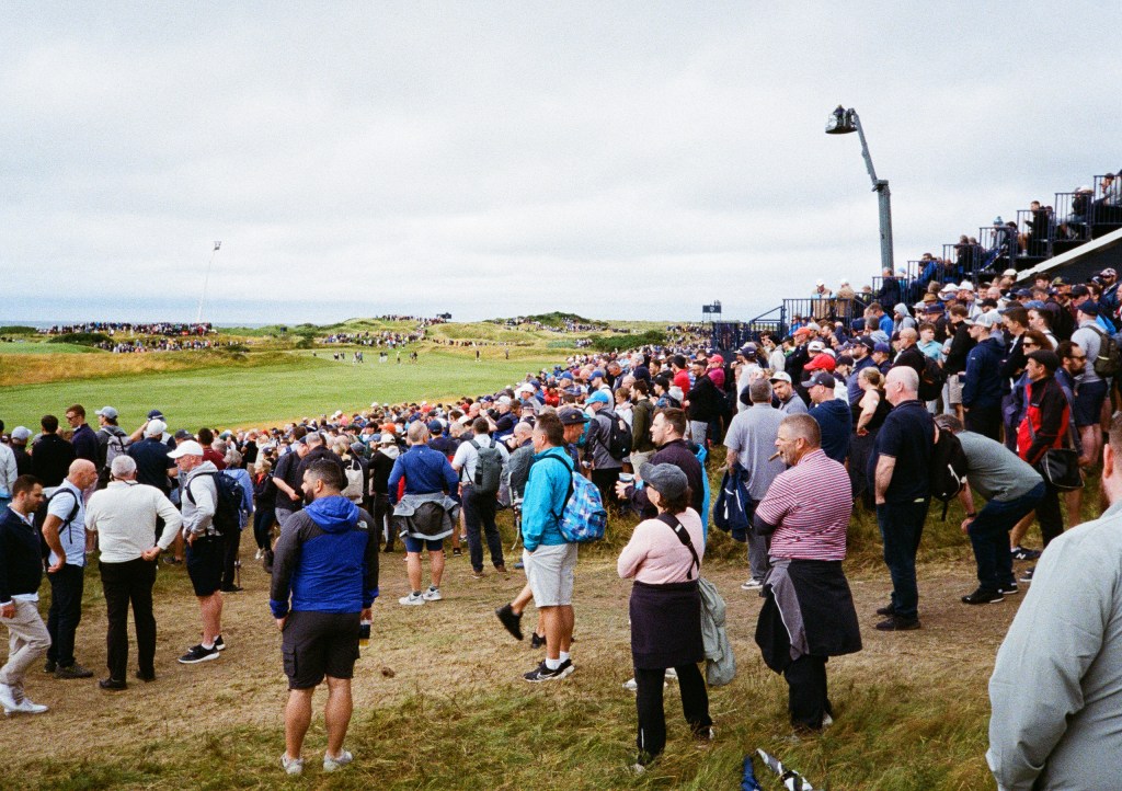 spectators at the open