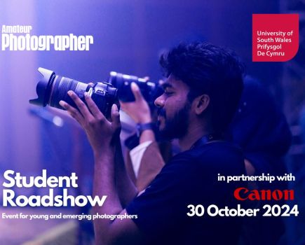 amateur photographer Student roadshow event launch poster