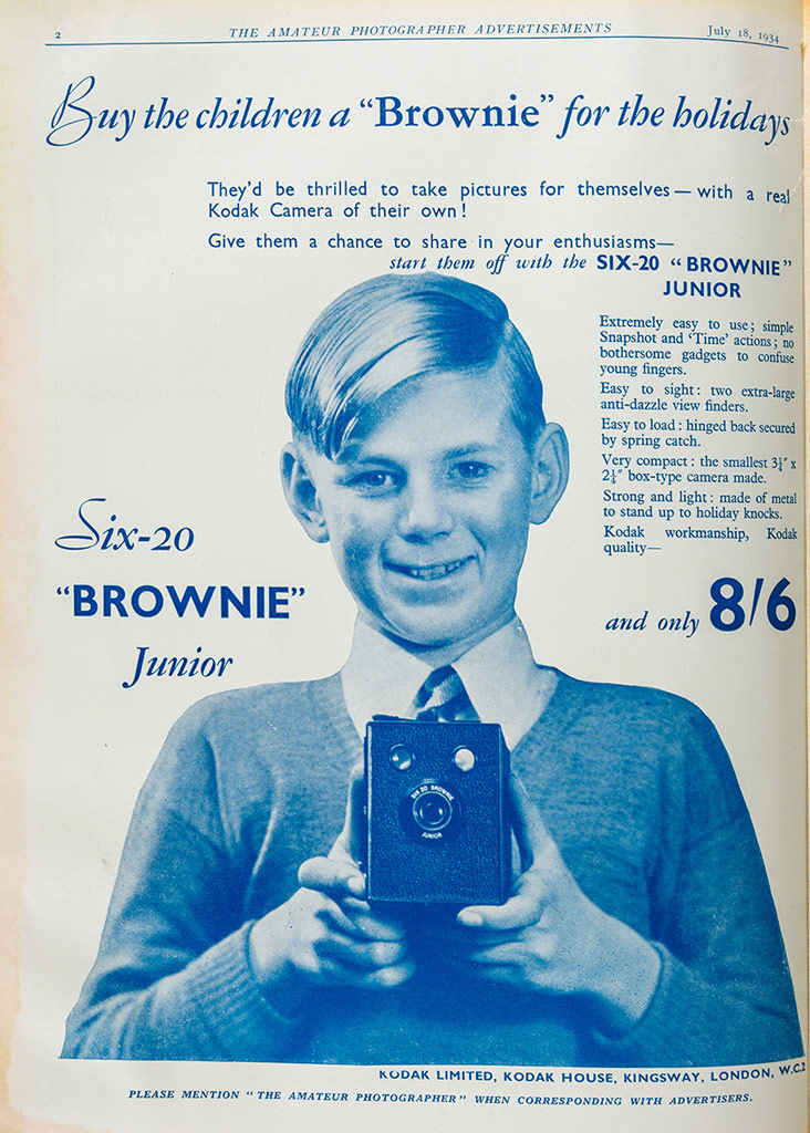 AP ad Brownie camera