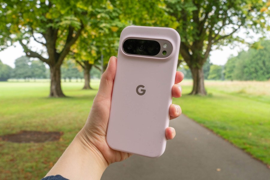 Google Pixel 9 Pro in hand