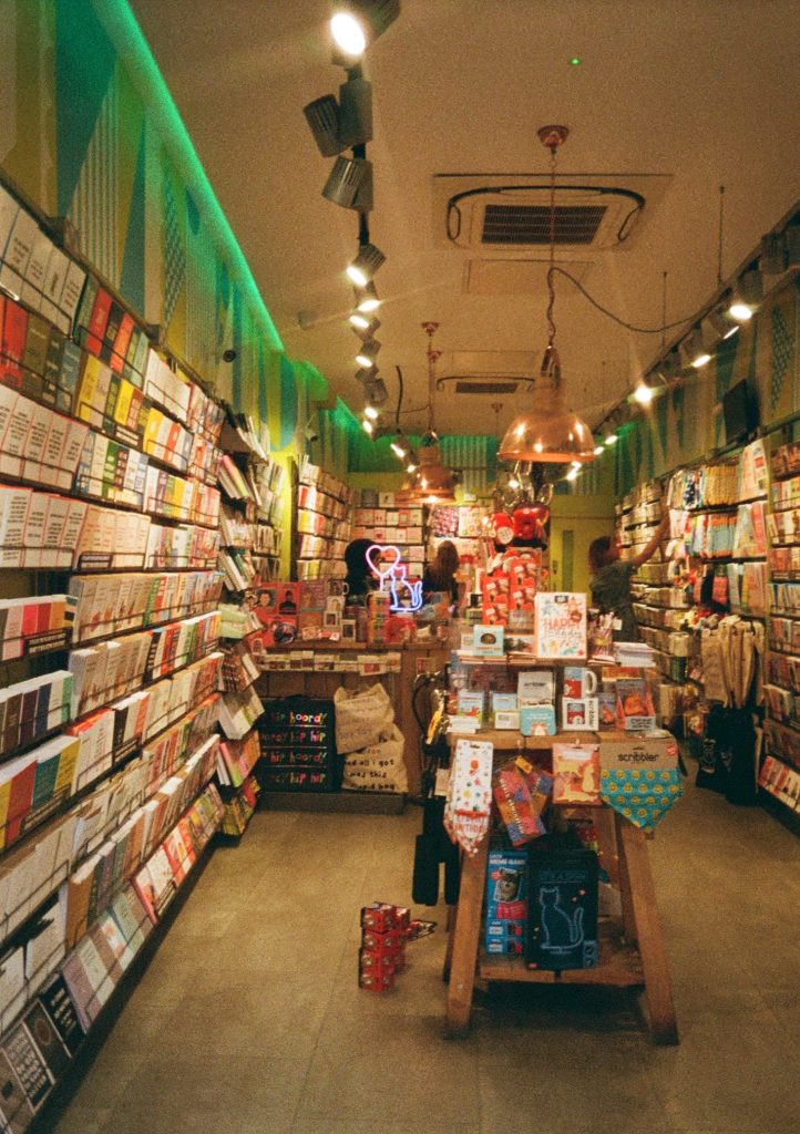 photo of inside a stationary shop using kodak ektar h35n star filter