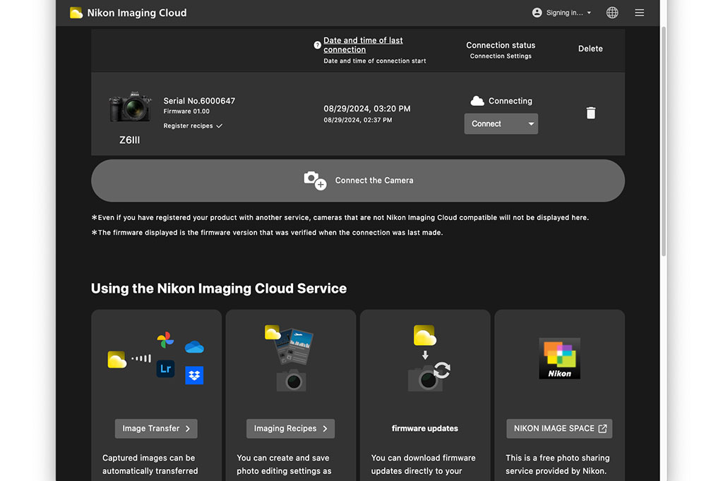 Nikon Imaging Cloud