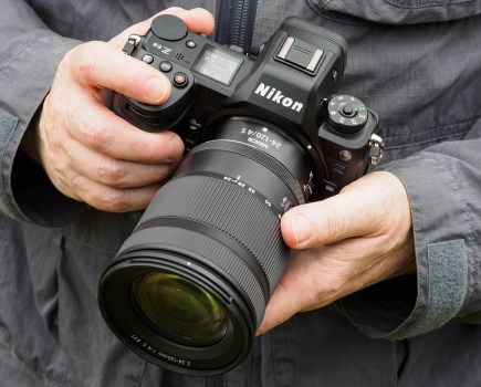 Nikon Z6III in-hand with 24-120mm f/4 lens