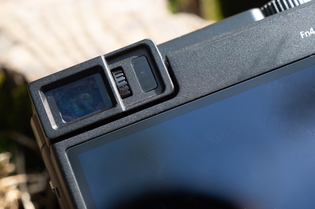 The Panasonic TZ95's viewfinder