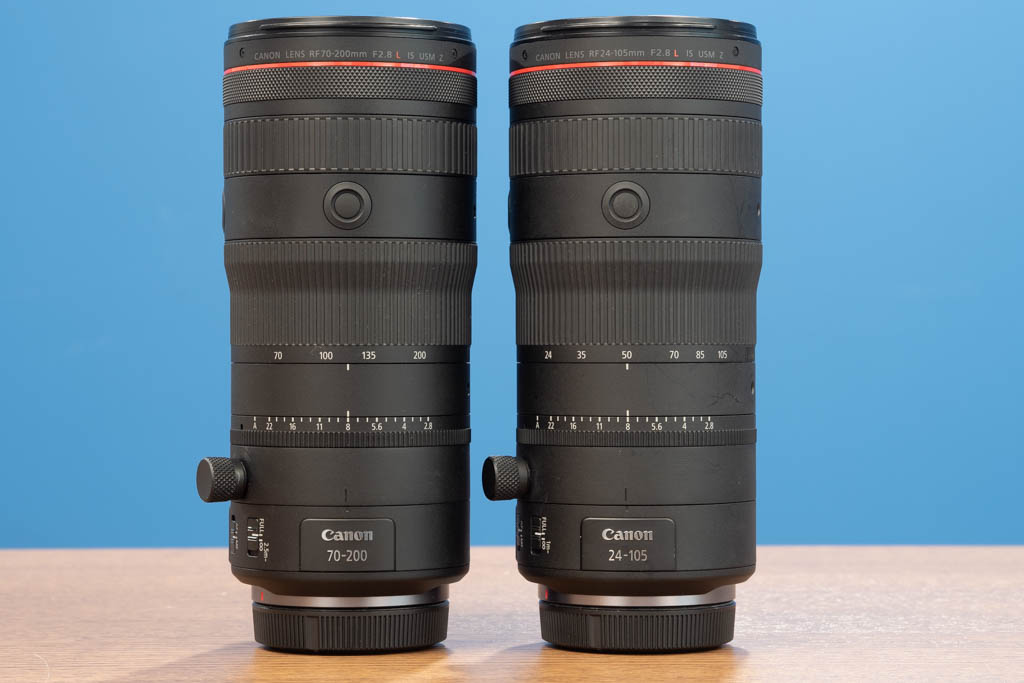 Canon RF 70-200mm F2.8L IS USM Z compared to 24-105mm F2.8