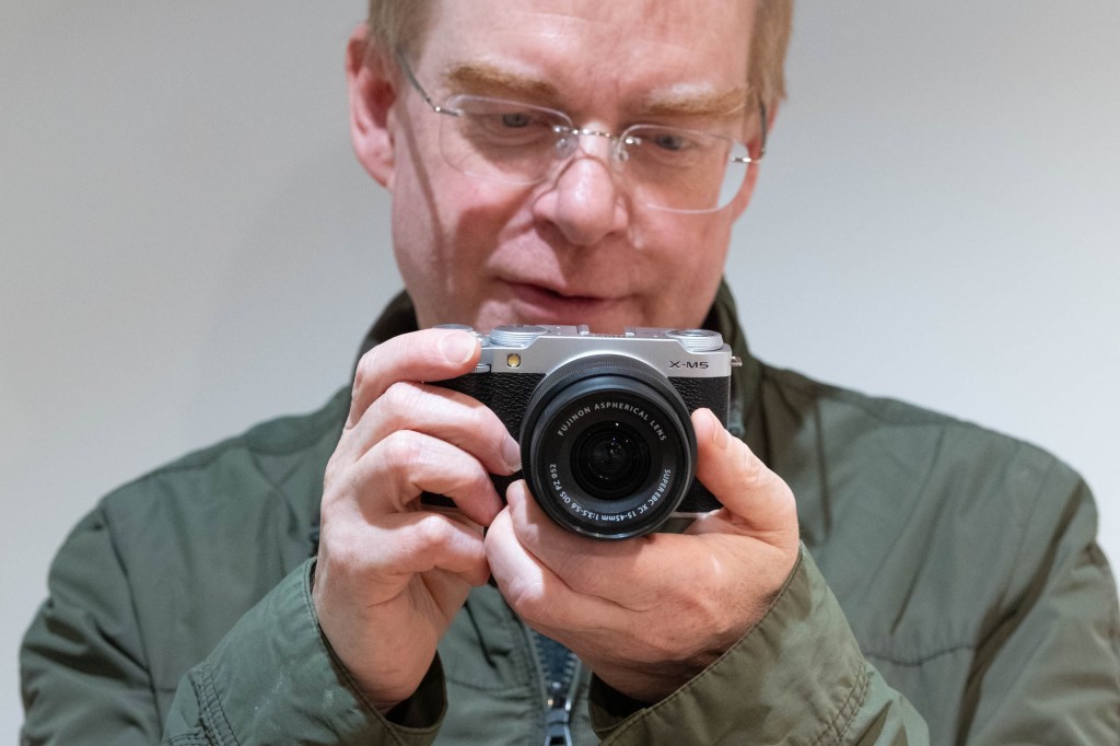 Fujifilm X-M5 in-hand