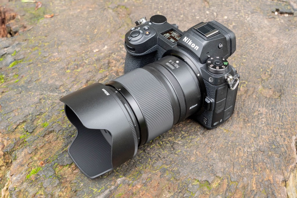 The Nikon Nikkor 50mm f/1.4 lens attached to a Nikon Z7 II