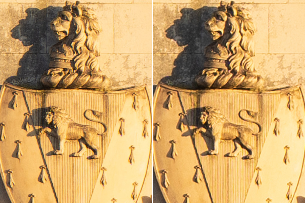 Panasonic Lumix GH7 PSMS vs single-shot detail crop