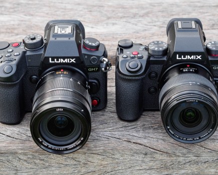 Panasonic Lumix GH7 vs G9II, front top view