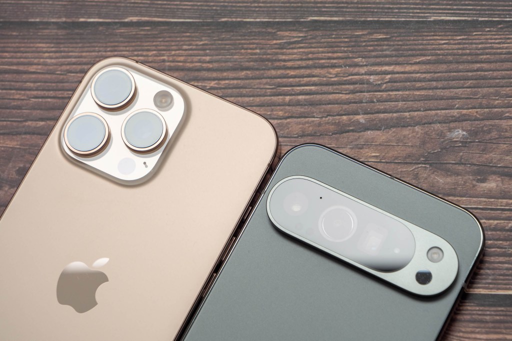 The cameras of the iPhone 16 Pro Max and the Google Pixel 9 Pro XL