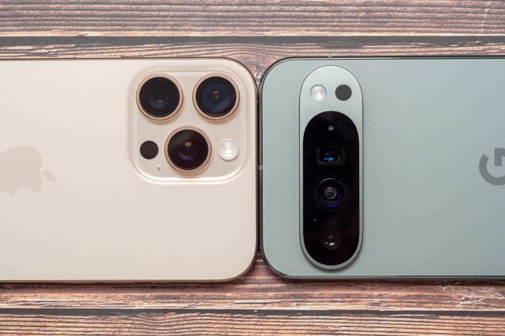 The cameras of the iPhone 16 Pro Max and the Google Pixel 9 Pro XL