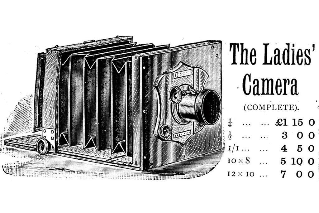 Photography in 1884, ladies camera