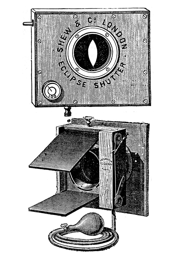 Photography in 1884. different shutters