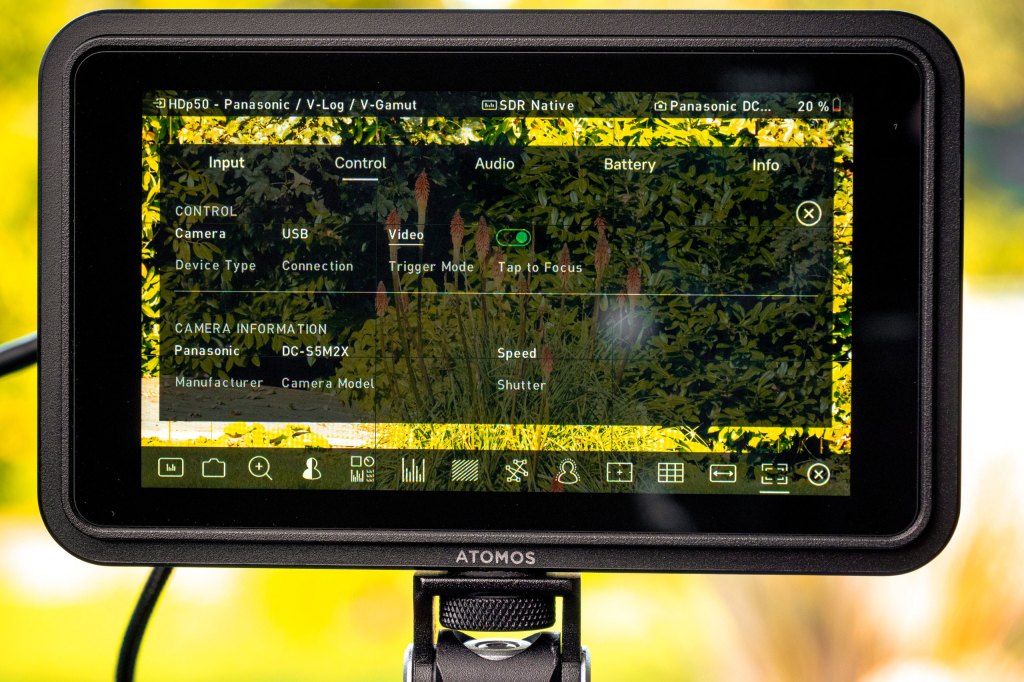 Atomos Shinobi II conytol