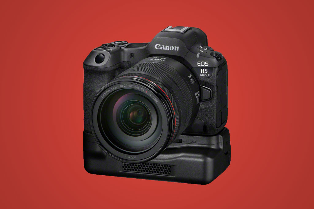 Canon EOS R5 Mark II with CF-R20 cooling fan grip