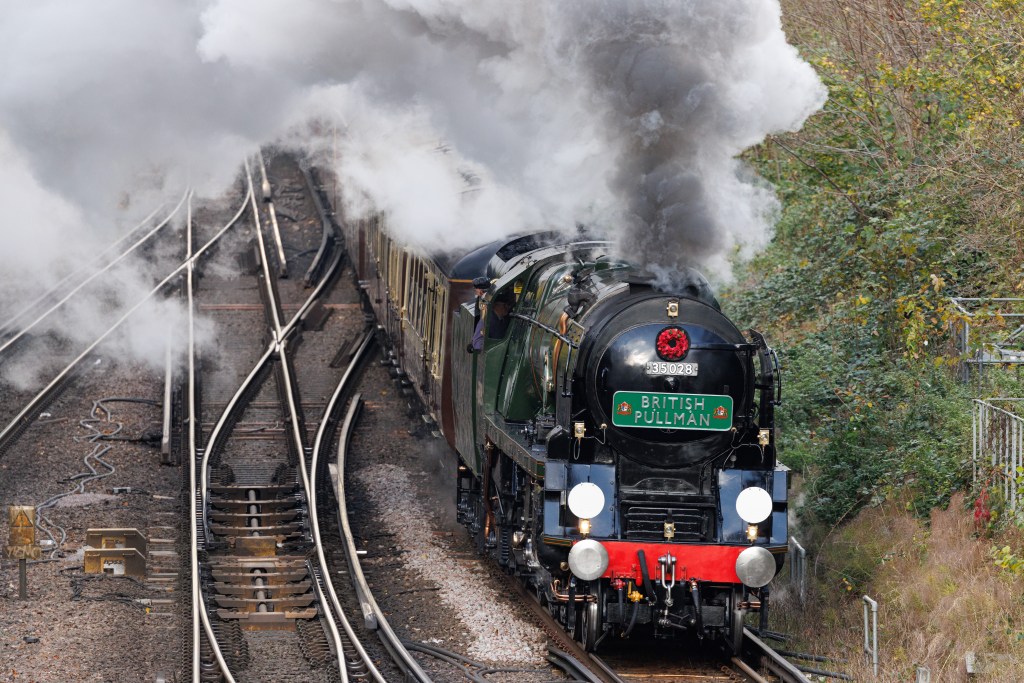 Canon EOS R5 Mark II steam train sample image