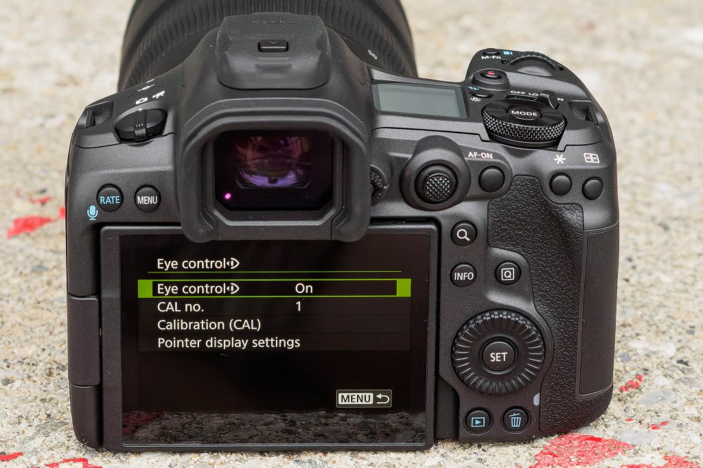 Canon EOS R5 Mark II rear controls