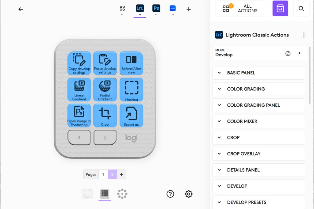 Logitech NX Creative Console Keypad customisation