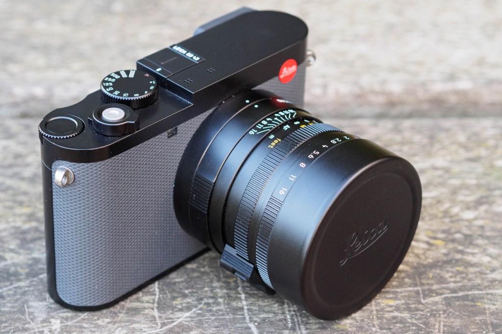 Leica Q3 43 with hood and lens cap