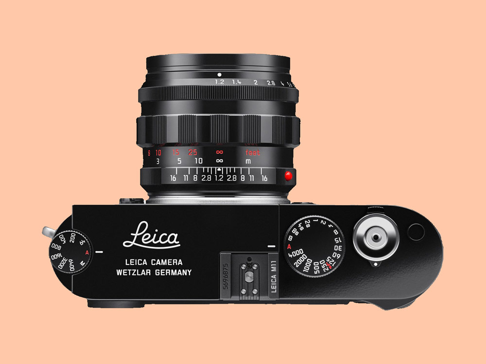 Leica M11 and lens in glossy black