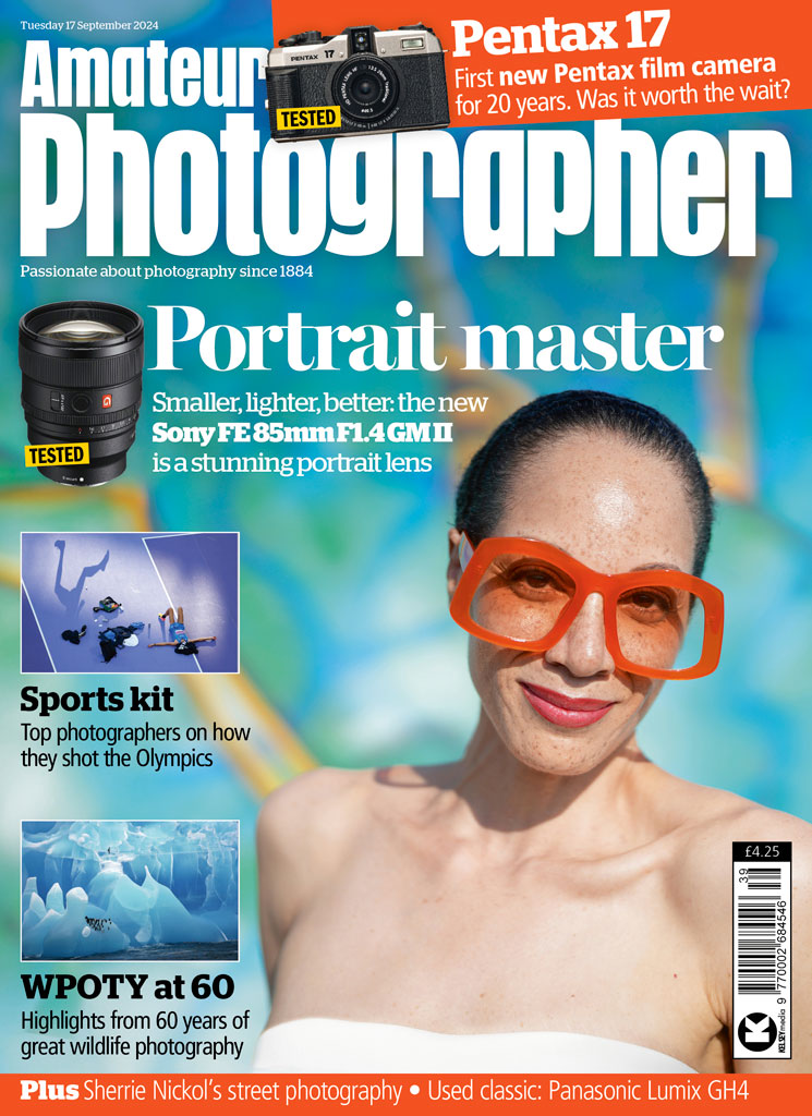 Ap cover 17 Sep with a portrait of a woman in big red sunglasses